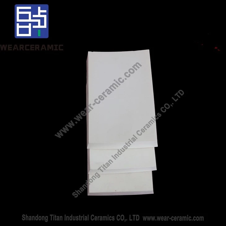 Abrasion Resistant ZTA Ceramic Curved Plate As Pipe Lining