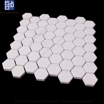 Lembar Lapisan Mosaik Tahan Aus Alumina